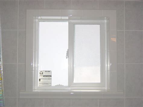 waterproof window Window in shower, Wood windows, Alcove bathtub