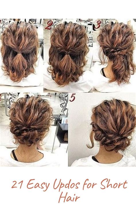 Unique Easiest Updo For Short Hair For Bridesmaids