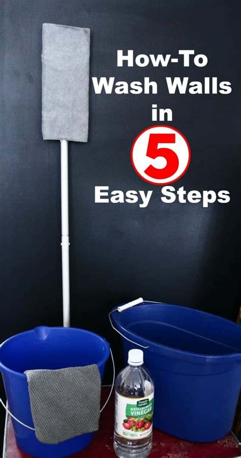 How To Wash Walls in 5 Easy Steps Cleaning hacks, Cleaning painted