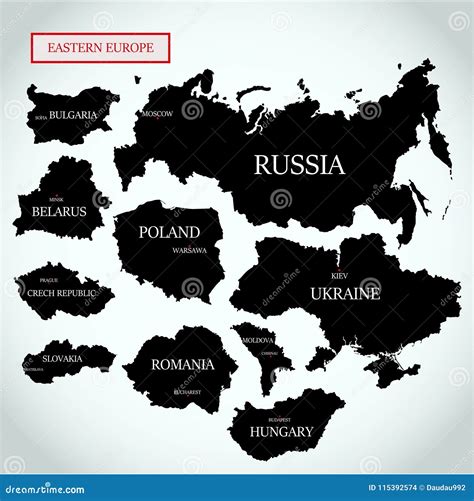 East Europe Vector Map