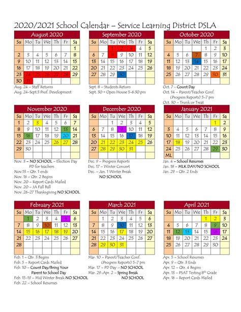 East Lansing Public Schools Calendar