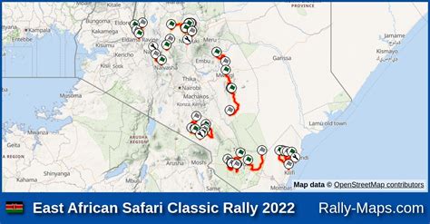east africa classic rally 2022 route map
