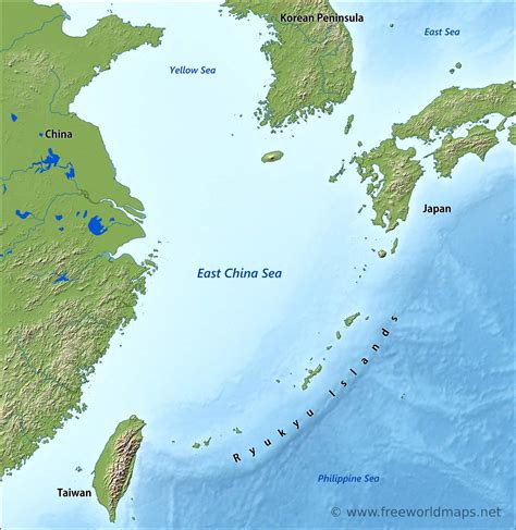 east china sea map