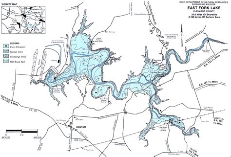 East Fork Lake Ohio Map