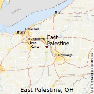 east palestine oh map