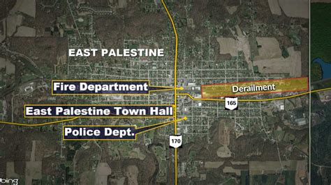 east palestine ohio derailment location