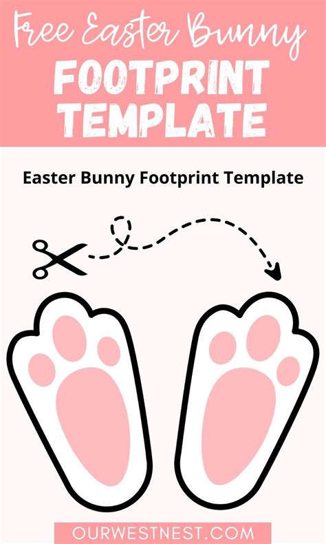 easter bunny foot pring image Google Search Easter bunny footprints