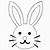 easter bunny template printable free