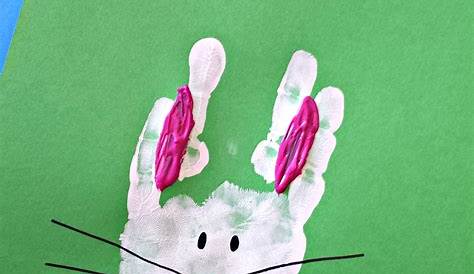 Easter Hand Crafts Print Bunny Craft Free Template