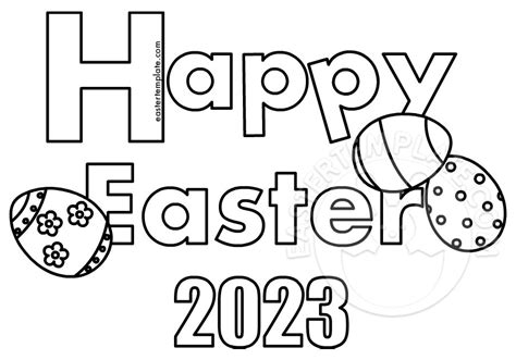 easter 2023 coloring pages