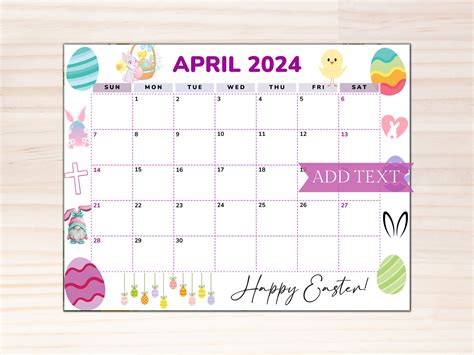 easter 2024 calendar dates