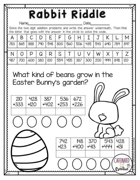 Free Printable Easter Worksheets For 3rd Grade Learning How to Read