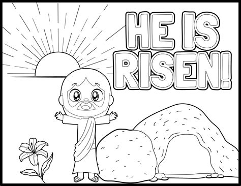 Easter Bible Coloring Sheets
