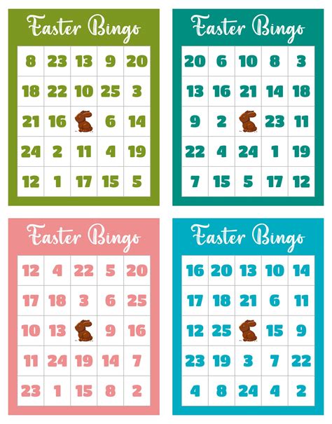 Easter Bingo Free Printable Generator