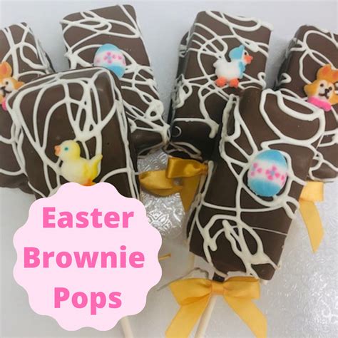 Easter Brownie Pops