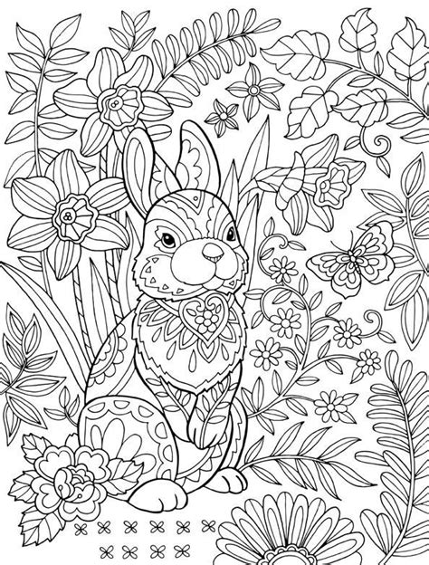 easter bunny coloring pages for adults