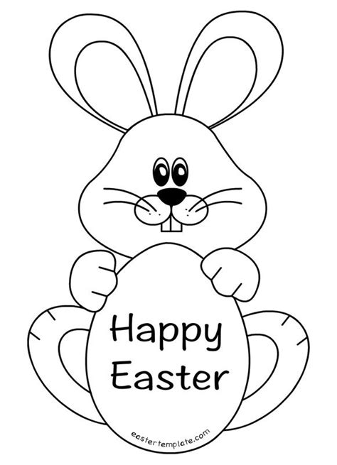 easter bunny colour in template