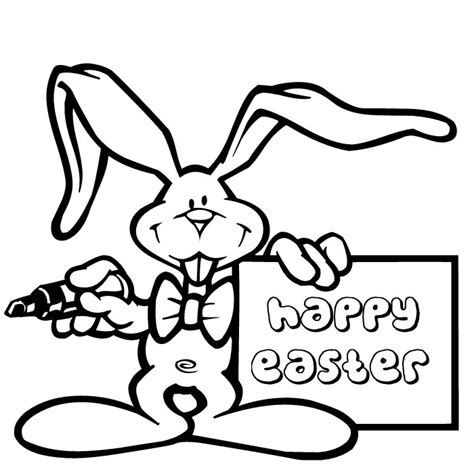 easter bunny images black and white