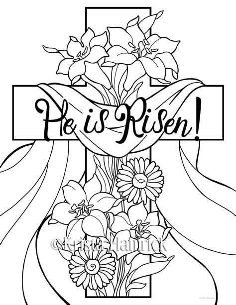 easter coloring pages printable free church