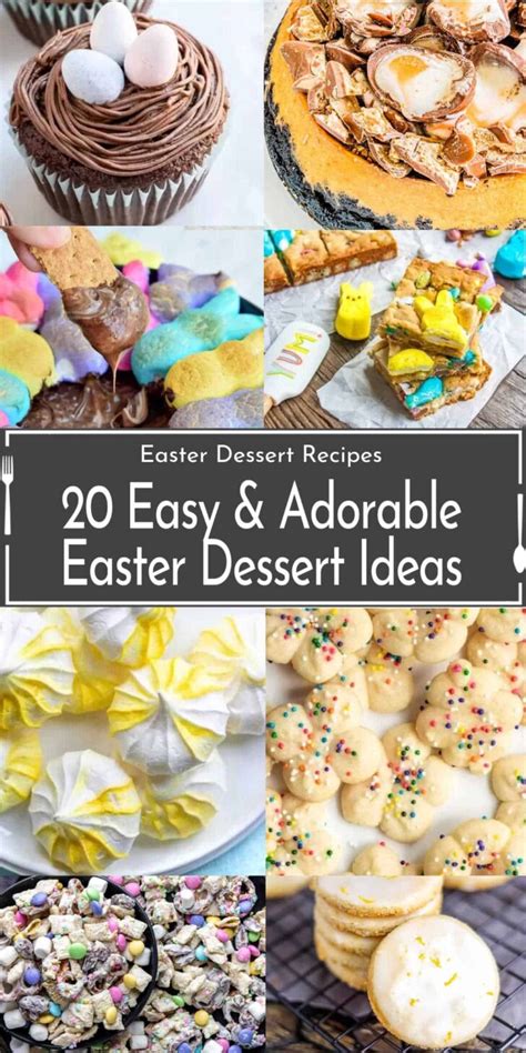 easter desserts decorations