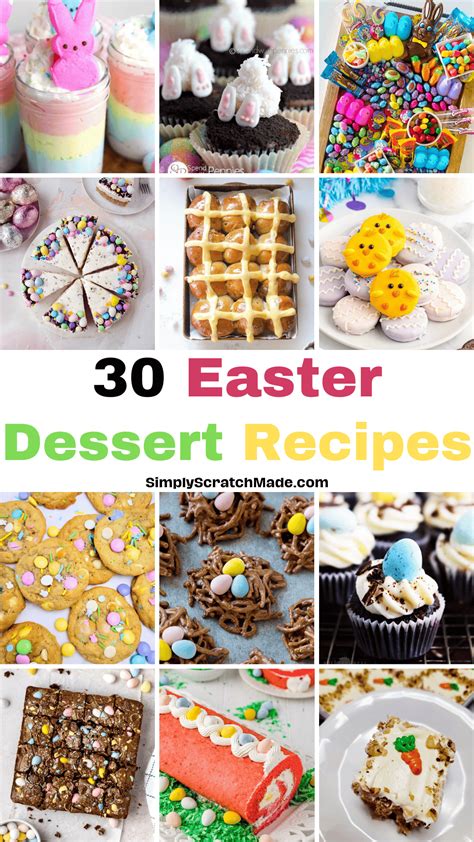 easter desserts from scratch