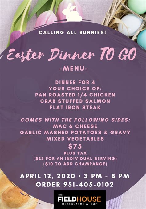 easter dinner specials near me 2024