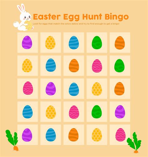 Easter Egg Hunt Bingo