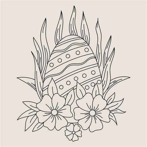 Easter Egg Coloring Page Free Clip Art