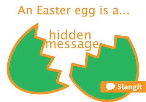 easter egg meaning slang