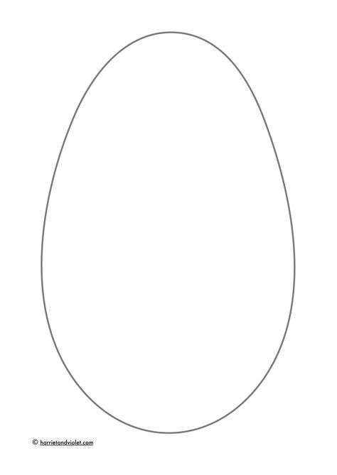 easter egg template a4