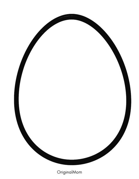 easter egg template blank