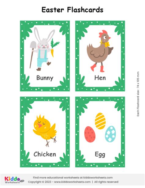 Easter Flashcards Free Printable