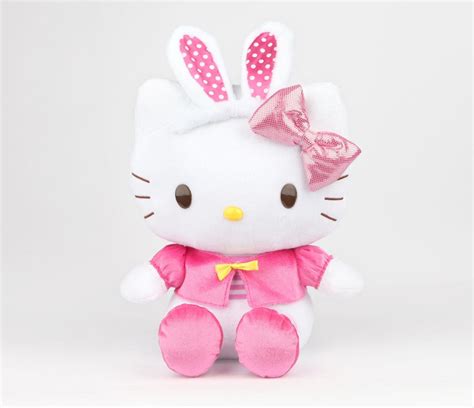 easter hello kitty stuffed animal with bow