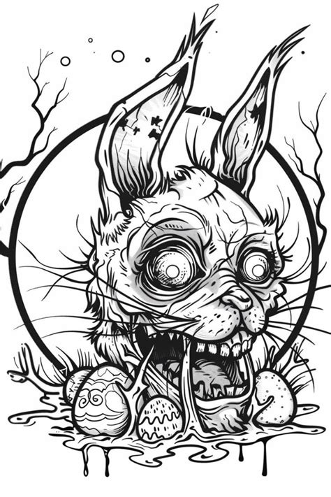 Easter Horror Coloring Pages