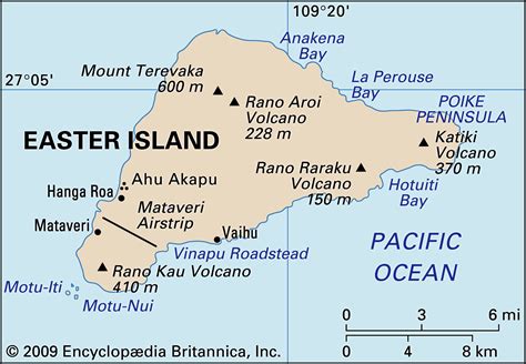 easter island map location