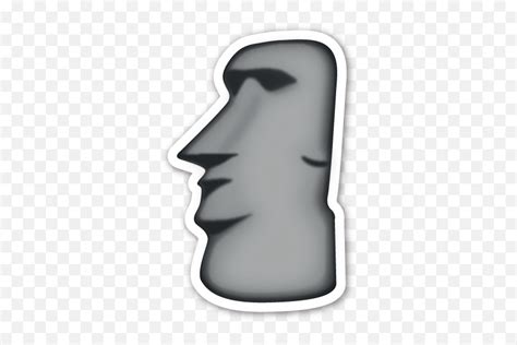 easter island rock emoji