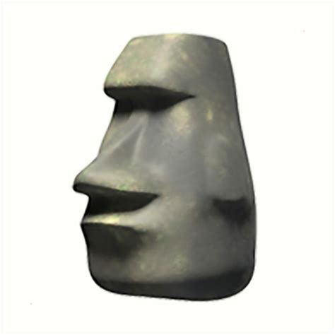 easter island stone head emoji