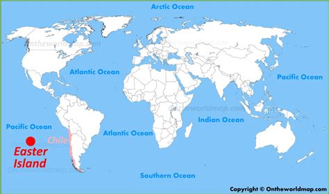 easter island world map