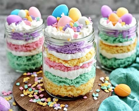 easter jar desserts