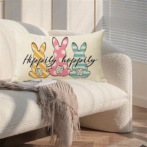 Easter Lumbar Pillow Covers