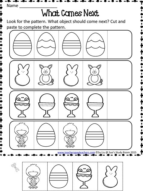 Easter Math Worksheet For Preschool