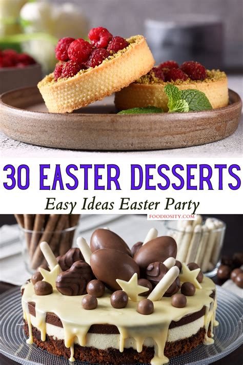 easter meals and desserts