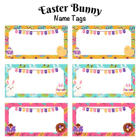 Easter Name Tags For Table