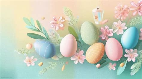 Easter Pastel Colors Background