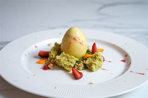 easter plated desserts