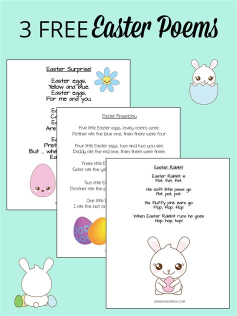 easter poems for children free