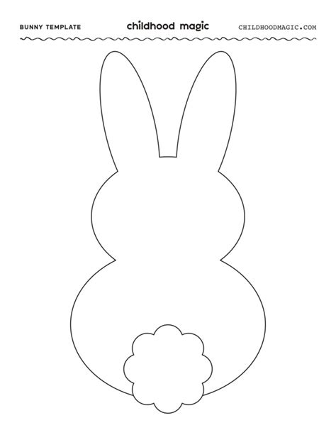 Easter Rabbit Template Free
