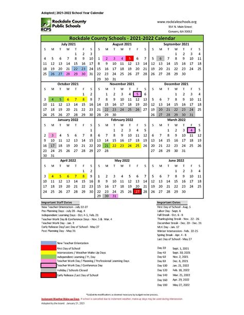 easter seals school calendar