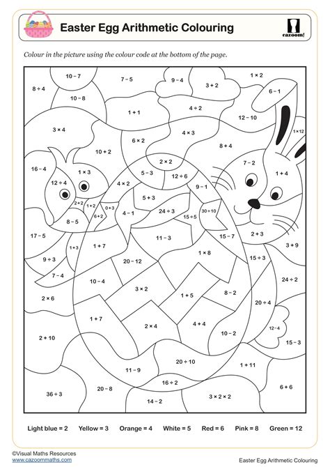 Easter Themed Math Worksheets