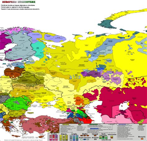 Eastern Europe Language Map